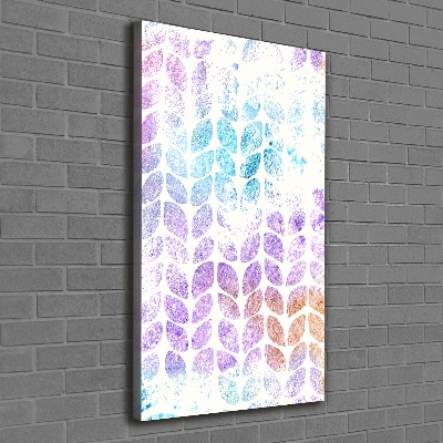 Canvas wall art Colorful leaves