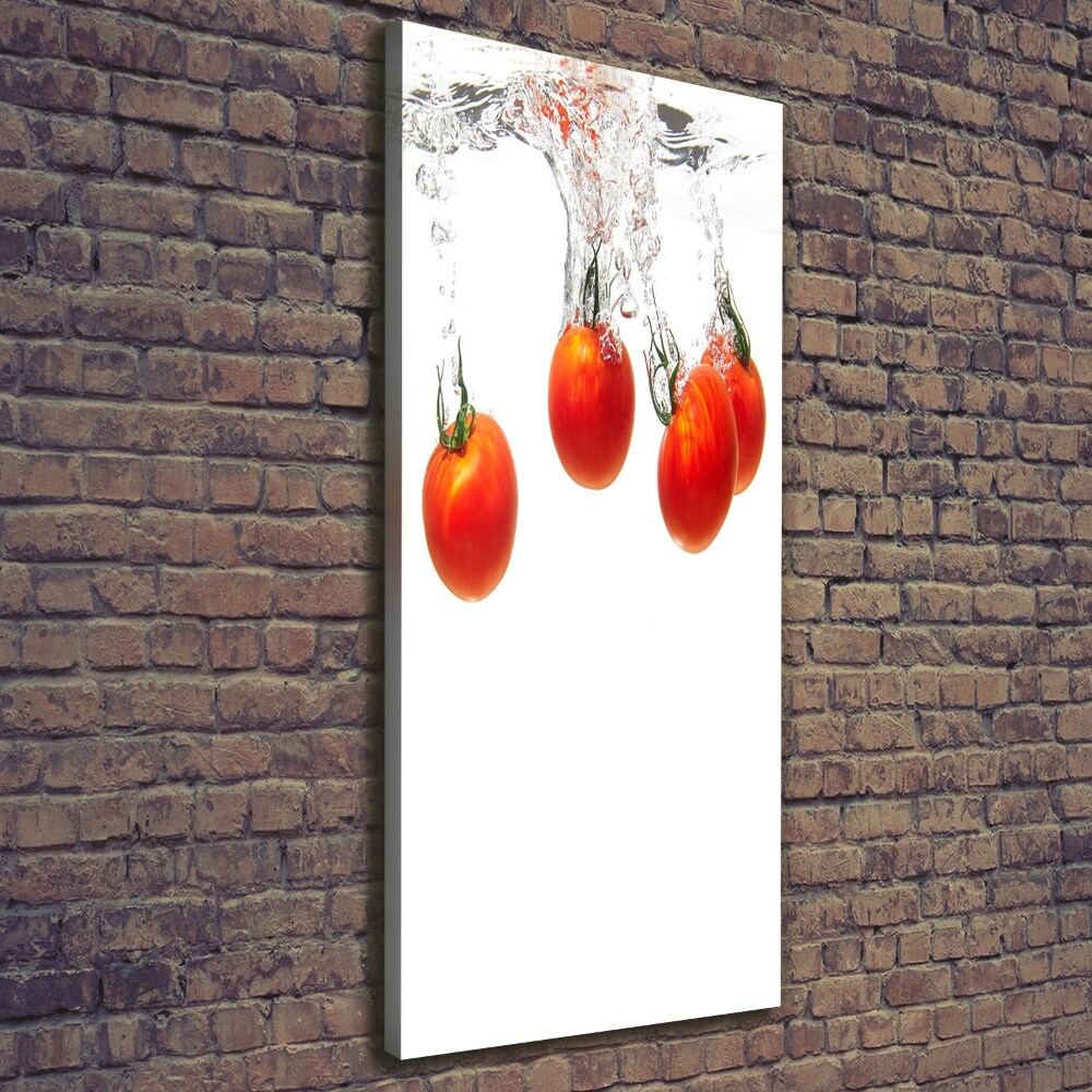 Wall art canvas large Tomatoes under water