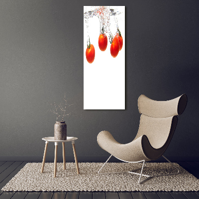 Wall art canvas large Tomatoes under water