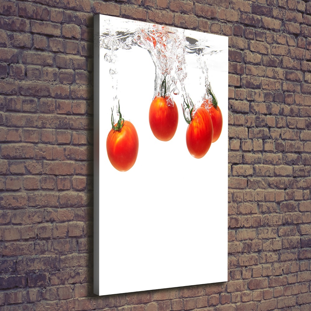 Wall art canvas large Tomatoes under water