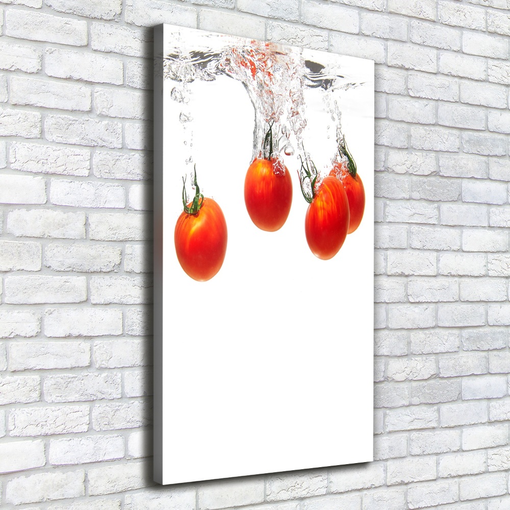 Wall art canvas large Tomatoes under water