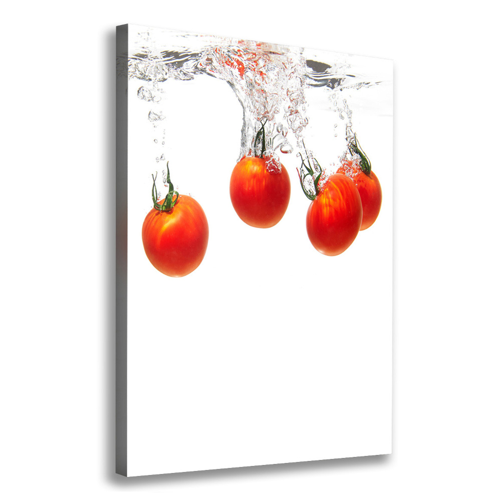 Wall art canvas large Tomatoes under water