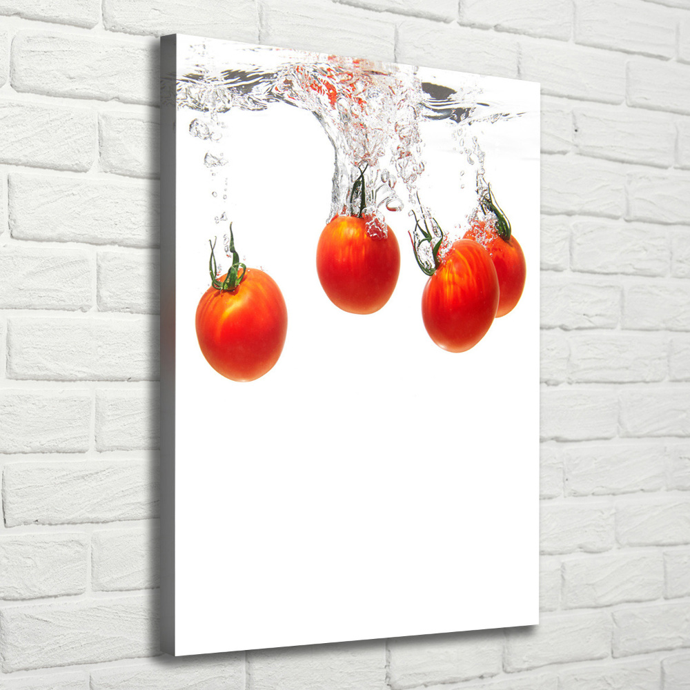 Wall art canvas large Tomatoes under water