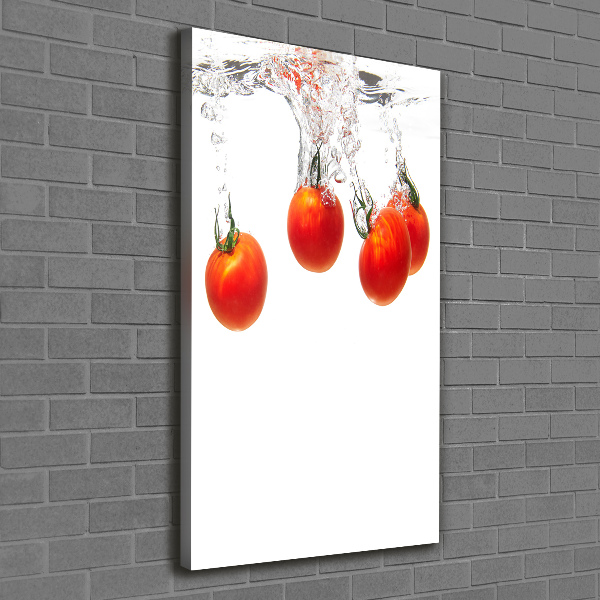 Wall art canvas large Tomatoes under water