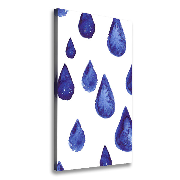 Canvas print Blue drops