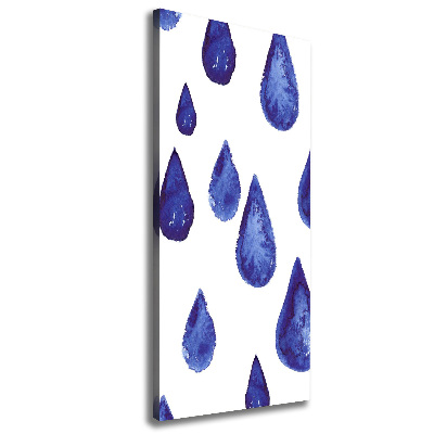 Canvas print Blue drops