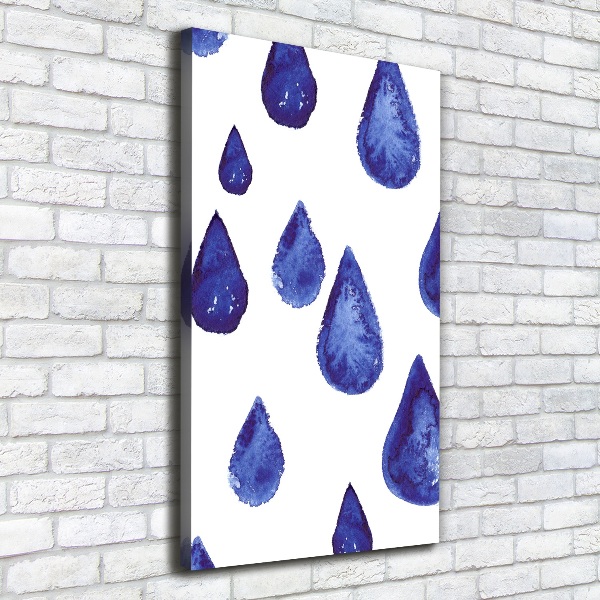 Canvas print Blue drops