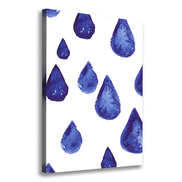 Canvas print Blue drops