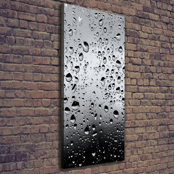 Canvas wall art Drops of water