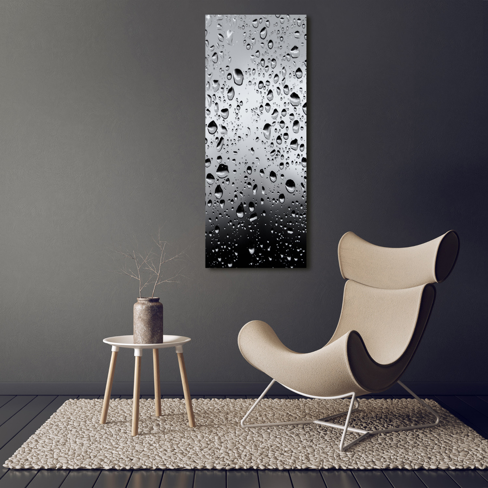 Canvas wall art Drops of water