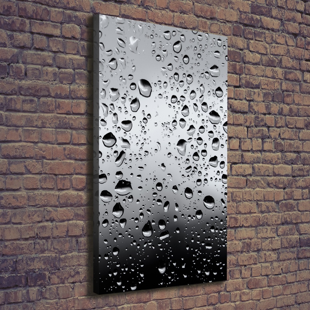 Canvas wall art Drops of water