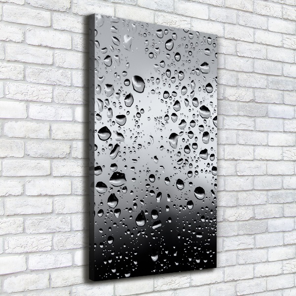 Canvas wall art Drops of water