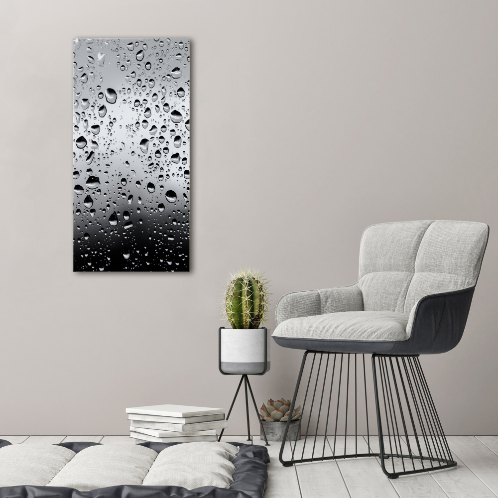 Canvas wall art Drops of water