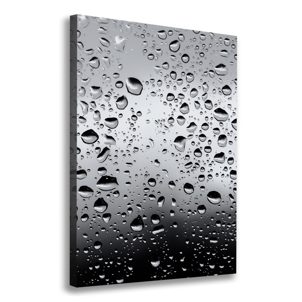 Canvas wall art Drops of water