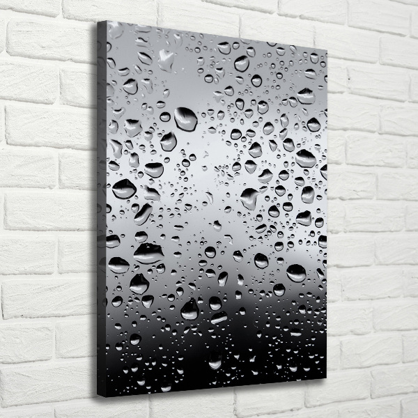 Canvas wall art Drops of water