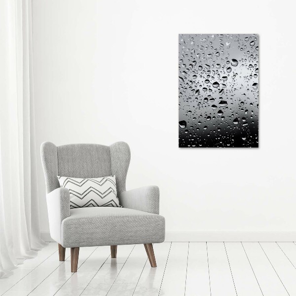 Canvas wall art Drops of water