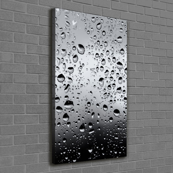 Canvas wall art Drops of water