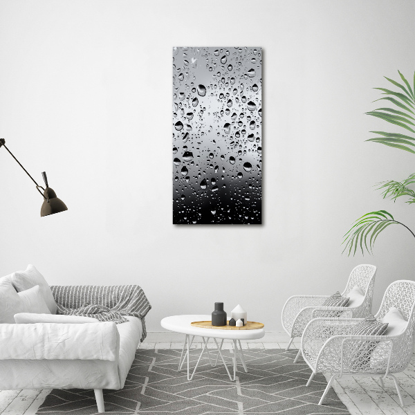 Canvas wall art Drops of water