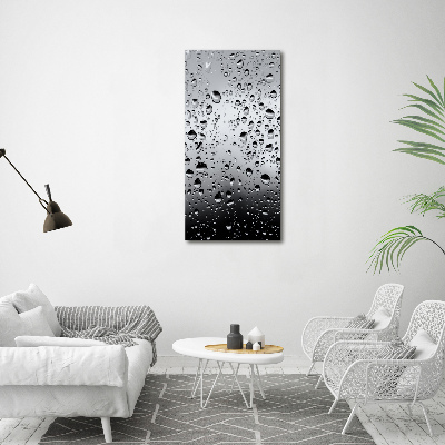 Canvas wall art Drops of water