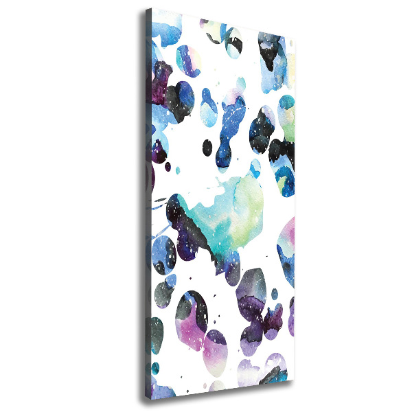 Wall art canvas large Colorful galaxy