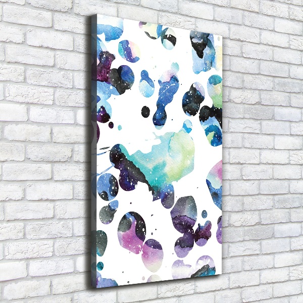 Wall art canvas large Colorful galaxy