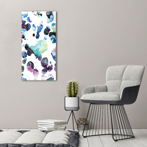 Wall art canvas large Colorful galaxy