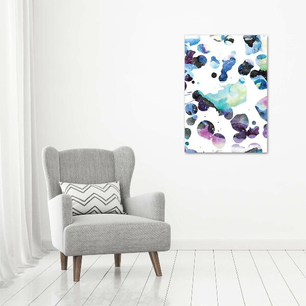 Wall art canvas large Colorful galaxy