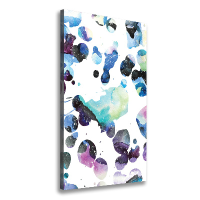 Wall art canvas large Colorful galaxy