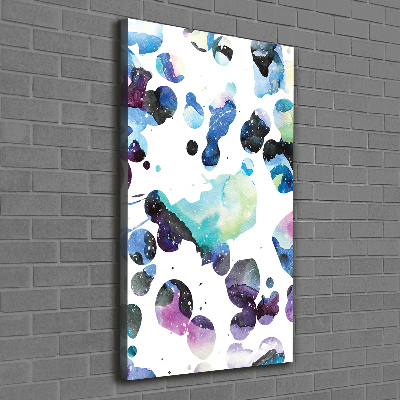 Wall art canvas large Colorful galaxy