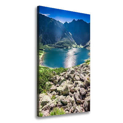 Large canvas wall art Czarny Staw Tatry