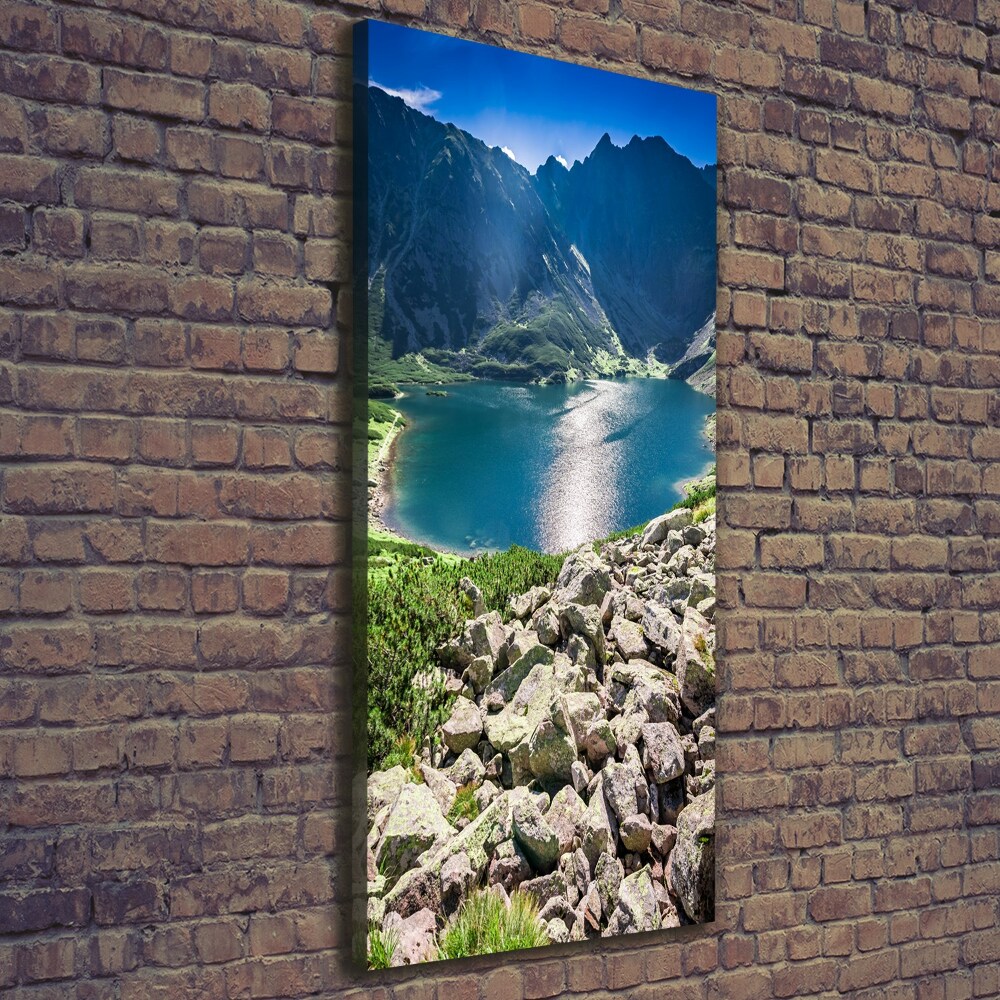 Large canvas wall art Czarny Staw Tatry