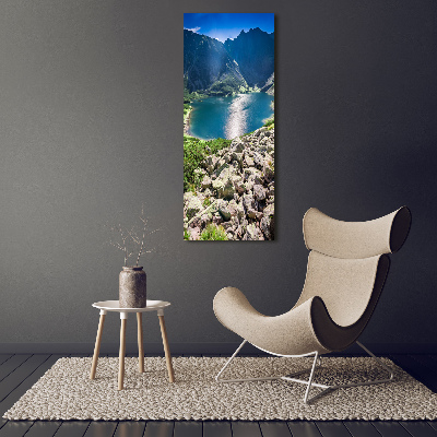 Large canvas wall art Czarny Staw Tatry