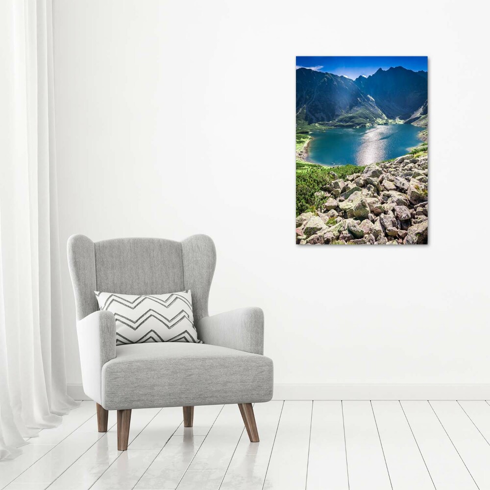 Large canvas wall art Czarny Staw Tatry