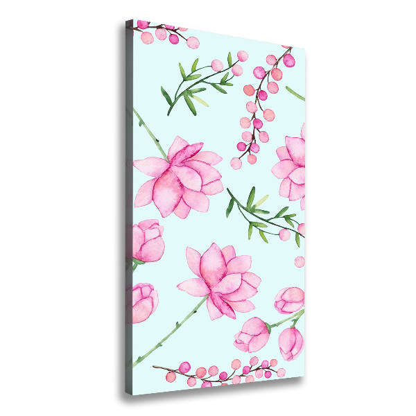 Canvas wall art Flowers and berries