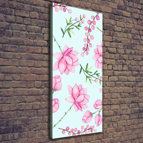 Canvas wall art Flowers and berries