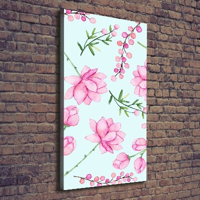 Canvas wall art Flowers and berries