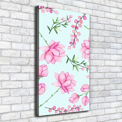 Canvas wall art Flowers and berries