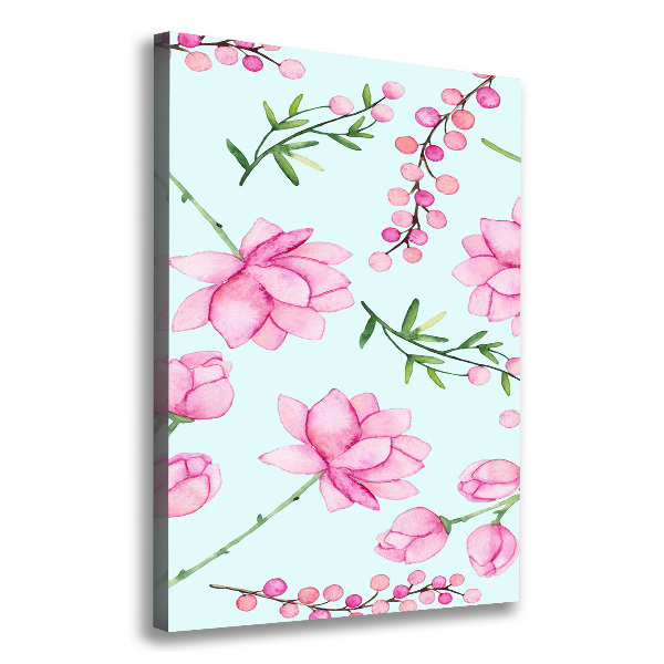 Canvas wall art Flowers and berries