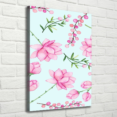 Canvas wall art Flowers and berries