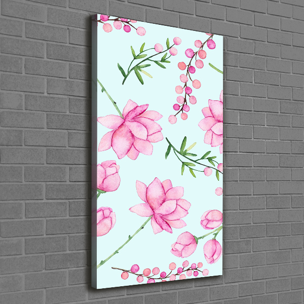 Canvas wall art Flowers and berries