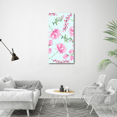 Canvas wall art Flowers and berries