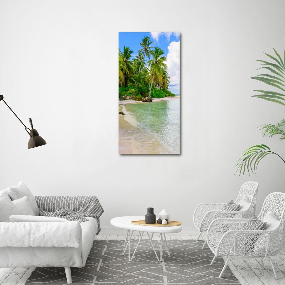 Large canvas wall art Tropical beach