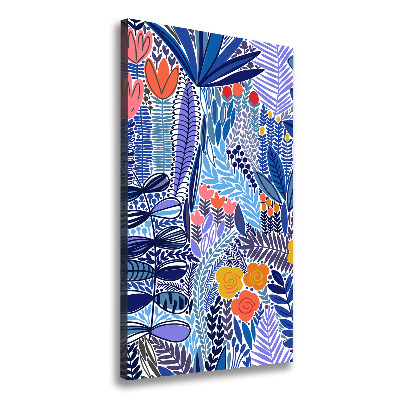 Canvas wall art Tropical flowers