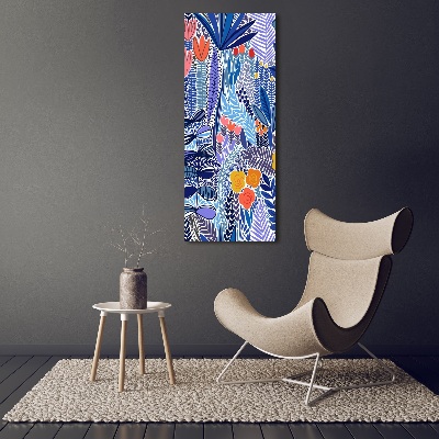 Canvas wall art Tropical flowers