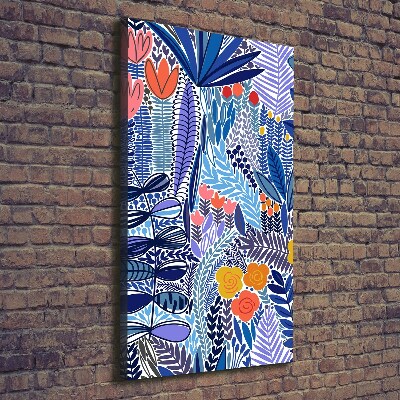 Canvas wall art Tropical flowers