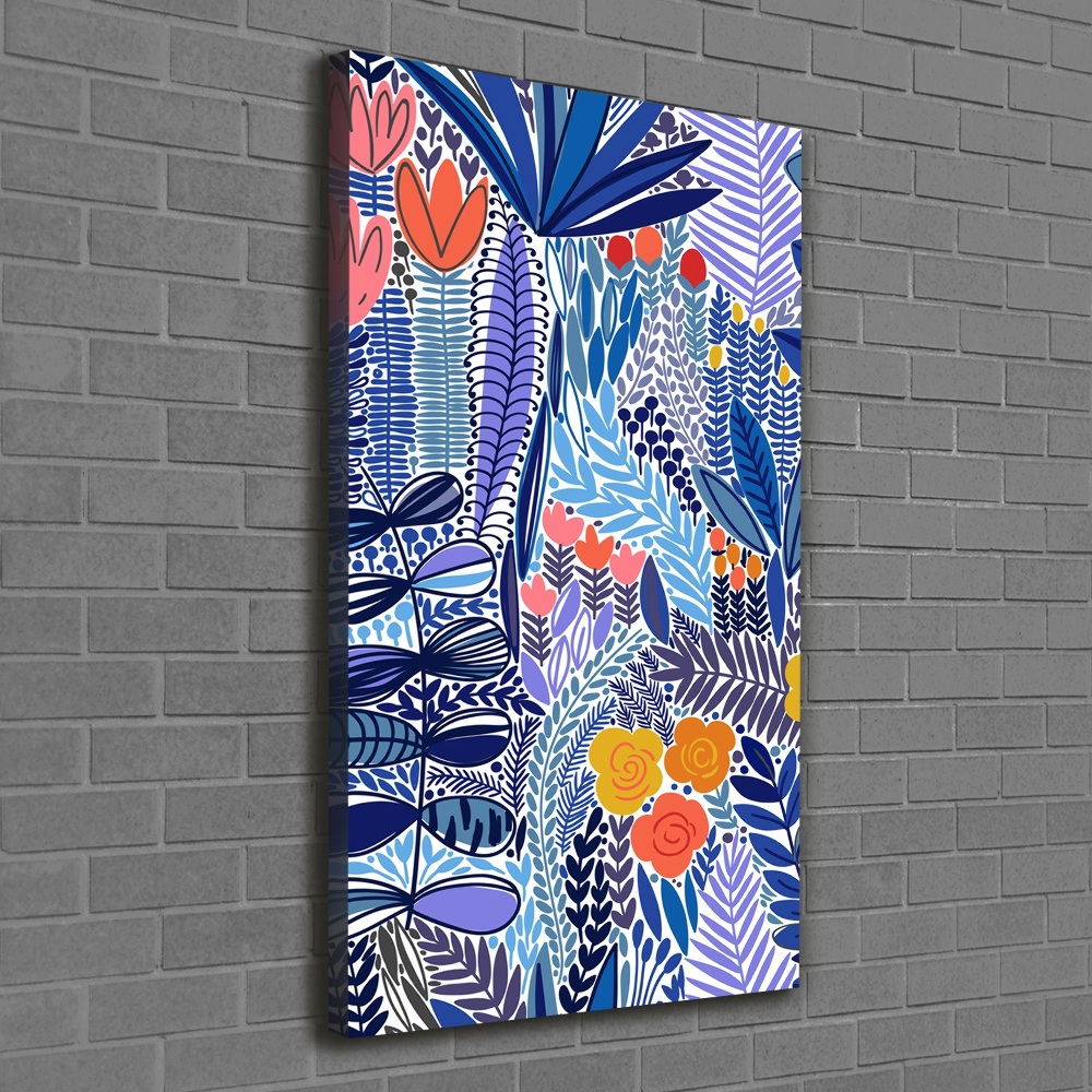 Canvas wall art Tropical flowers