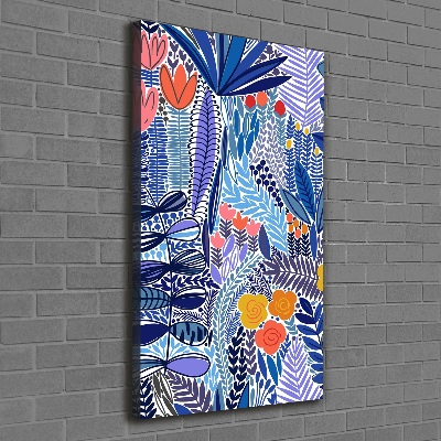 Canvas wall art Tropical flowers