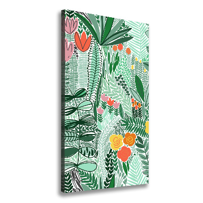 Canvas wall art Tropical flowers