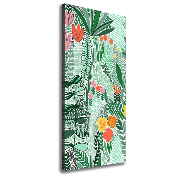 Canvas wall art Tropical flowers