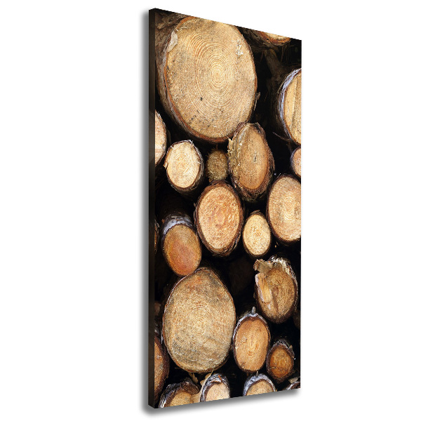 Large canvas wall art Logs